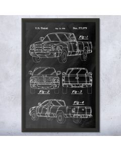 Pickup Truck Framed Patent Print