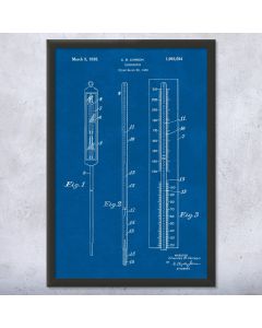 Thermometer Patent Framed Print