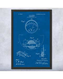Temperature Guage Patent Framed Print