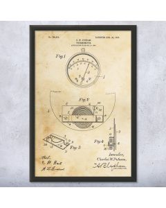Temperature Guage Patent Framed Print