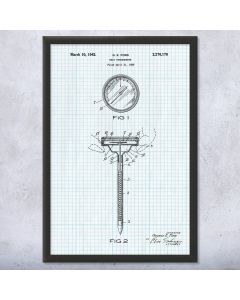 Meat Thermometer Framed Print