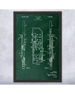Bassoon Framed Patent Print