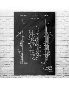Bassoon Poster Patent Print