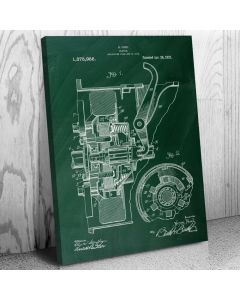 Henry Ford Clutch Canvas Patent Art Print