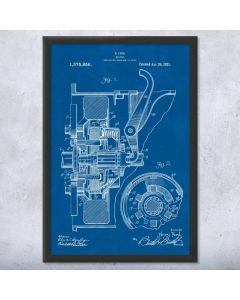 Henry Ford Clutch Patent Framed Print