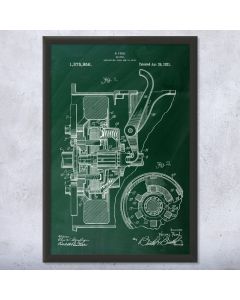 Henry Ford Clutch Patent Framed Print