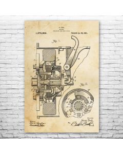 Henry Ford Clutch Patent Print Poster