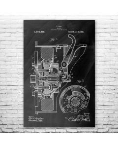 Henry Ford Clutch Poster Patent Print