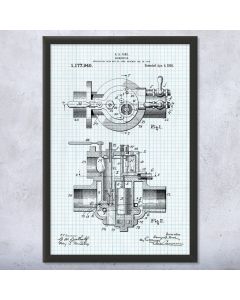 Henry Ford Carburetor Framed Patent Print