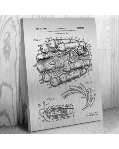 Jet Engine Patent Canvas Print