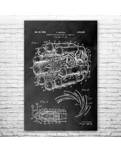 Jet Engine Poster Print