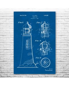 Lighthouse Patent Print Poster