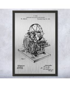 Calculating Machine Framed Patent Print