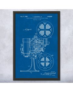 Film Projector Framed Patent Print