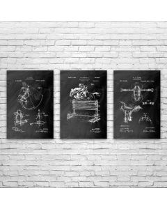Equestrian Horse Posters Set of 3