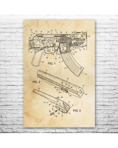 AK-47 Rifle Poster Patent Print
