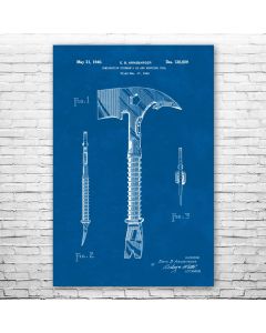 Firemans Axe Patent Print Poster