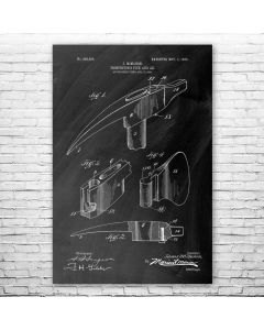 Pickaxe Patent Print Poster