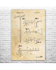 Ice Axe Patent Print Poster