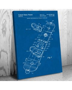 Snowboard Patent Canvas Print