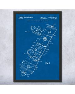 Snowboard Patent Framed Print