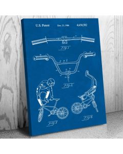 BMX Bike Handlebars Patent Canvas Print