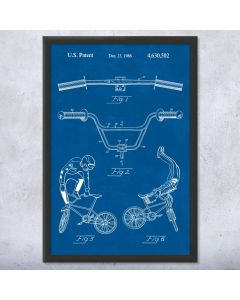 BMX Bike Patent Framed Print