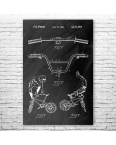 BMX Bike Patent Print Poster