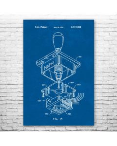 Arcade Game Joystick Patent Print Poster