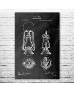 Tubular Lantern Patent Print Poster