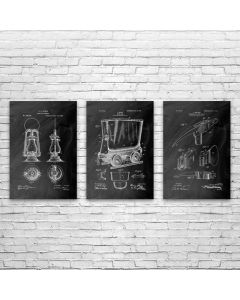 Mining Patent Posters Set of 3