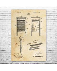 Washboard Poster Patent Print