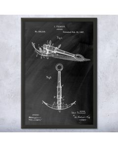 Boat Anchor Patent Framed Print