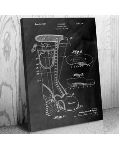 Linemans Boot Patent Canvas Print
