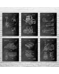 Warehouse Patent Posters Set of 6