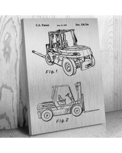 Forklift Patent Canvas Print