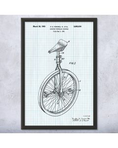 Unicycle Framed Print