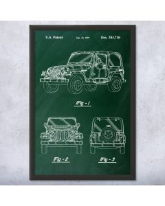 Offroad Truck Framed Patent Print