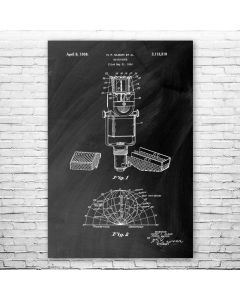 Studio Ribbon Microphone Poster Patent Print