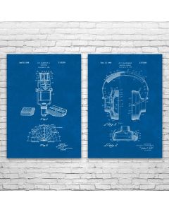 Recording Studio Patent Prints Set of 2