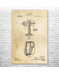 Pencil Sharpener Patent Print Poster