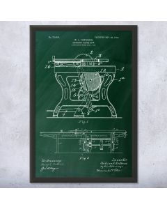 Table Saw Patent Framed Print