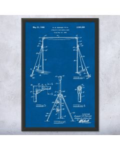 Gymnastics Horizontal Bar Patent Framed Print