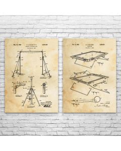 Gymnastics Patent Prints Set of 2