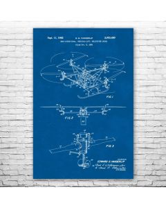 Quadcopter Drone Poster Print
