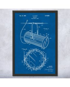 Theater Spotlight Patent Framed Print