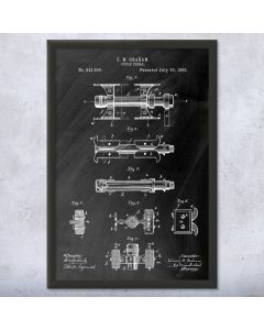 Bike Pedal Patent Framed Print