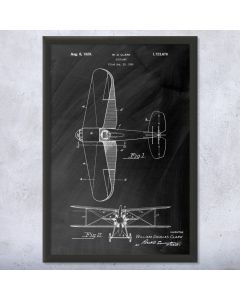 Staggered Biplane Framed Print