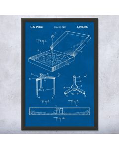 Pizza Box Patent Framed Print