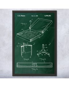 Pizza Box Framed Patent Print